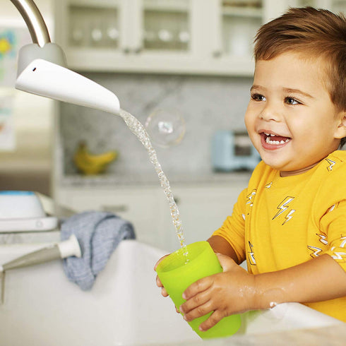CHILDHOOD Faucet Extender for Kitchen and Bathtub Sink, Universal Sink Handle Extenders, Fun Hand-Washing (Grey)