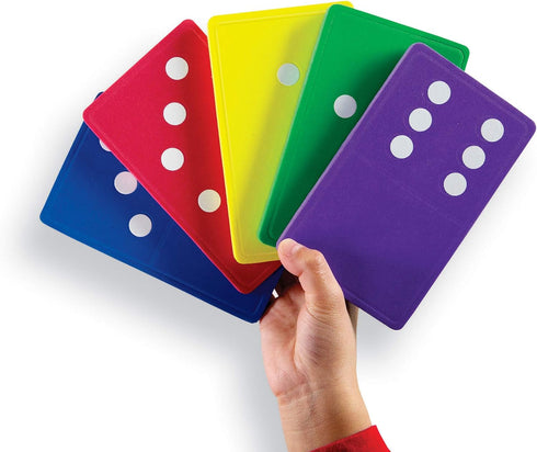 Learning Resources Jumbo Foam Dominoes, Domino Games for Kids, Ages 5+
