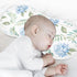 KICPOAY 4 22 11 Inch Muslin Baby Burp Cloths, Blue Floral Hydrangeas with Leaves Baby Bibs Rags Comfy Soft Absorbent