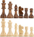 AMEROUS Wooden Chess Pieces Only, Staunton Style Wood Chessmen with 3.15" King, Storage Bag, Gift Packed Box