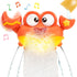 lalalark Baby Bath Toys for Toddlers 2-4, Crab Bubble Machine with Music, LED