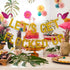 Gold Let's Get Flocked Up Flamingo Party Banner - Hawaii Luau Bachelorette Wedding Birthday Decorations