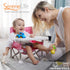 SereneLife Baby Seat Booster -Space Saver Toddler Booster Seat - Portable Pop and open Sit Folding Booster Feeding
