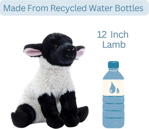 12 inches The Petting Zoo Lamb Stuffed Animal Plushie, Gifts for Kids, Wild Onez Farm Animals, Lamb Plush Toy