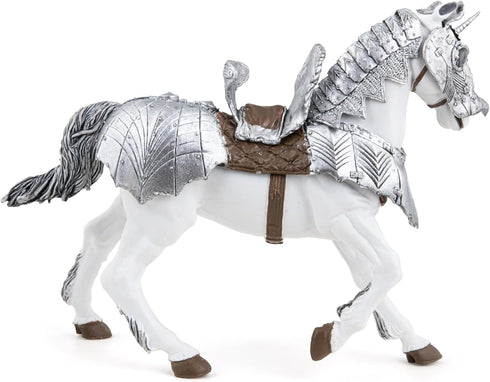 Papo Hand-Painted Medieval-Fantasy Horse in Armour - 39799 Collectible Figurine for Children