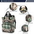YANENDIE Backpack, Backpack Backpack Cute Raccoons Diaper Bag Unisex Travel Baby Diaper Bags with Stroller Straps