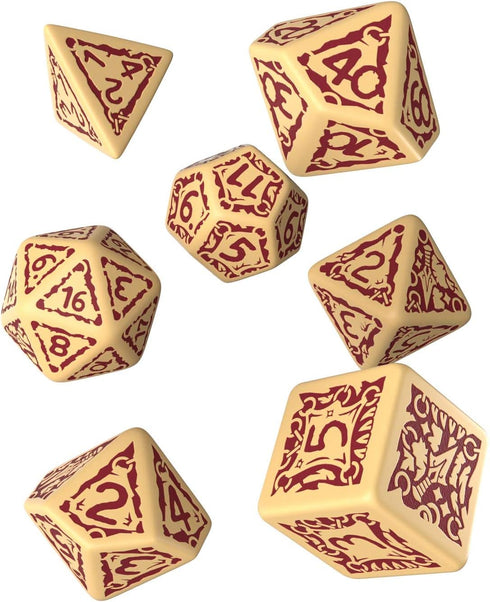 Q WORKSHOP Pathfinder Ironfang Invasion RPG Ornamented Dice Set: 7 Polyhedral Pieces