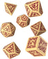 Q WORKSHOP Pathfinder Ironfang Invasion RPG Ornamented Dice Set: 7 Polyhedral Pieces