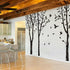 MairGwall Set 3 of Birch Trees with Flying Birds Wall Stickers - Beautiful Tree Wall Decal Vinyl Wall Art Decor