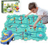 Wercow 25Packs Puzzle Racing Children's Racing Track Set, Dinosaur Puzzle Puzzle Racing Track