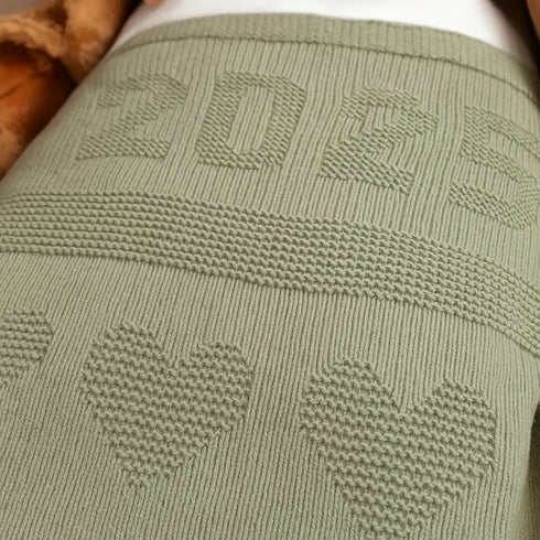 Cozy 2025 30x40 Cotton Baby Blanket Knit Soft Swaddle Receiving Blankets Toddler Infant Blanket with Lovely for Newborn