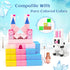 3+ 3-4 4-5 6-8 Hiwawind Updated Magnetic Blocks-Princess Castle, Creative Magnetic Building Blocks Toddler Toys