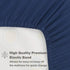 Everyday Kids 2-Pack Fitted Crib Sheets - 100% Soft Breathable Microfiber Baby Sheets for Standard Size Crib Mattress,
