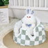 Green Checkered Nursing Pillow Cover & Bumbo Seat Protector