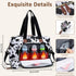 Diaper Bag Tote with Pacifier Case, Large Hospital Tote Bag for Women with Shoulder Straps, Cow Print