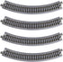 Kato USA Model Train Products Unitrack, 216mm (8 9/16") Radius 45-Degree Curve Track