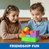 Large Foam Blocks for Toddlers 2-4 Years, Big Building Blocks Set, Soft Stacking Montessori Toys for 18+ Month Olds