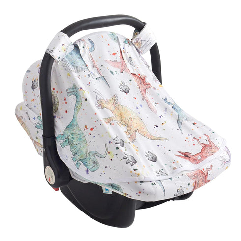 Little Tots Baby Car Seat Canopy Cover, Breathable Sun Shade, Full Privacy