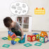 BINZKBB Light Magnetic Tiles Building Blocks for Kids, 3D Clear Educational STEM Toys, 110 PCS Marble Run Blocks Gift