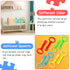 Sumind 8 Pieces Baby Pull Up Rings - Playpen Crib Pull Ring for Baby Walking Exercises and Practice