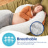 Talbot's Dr. Mom's Pregnancy Pillow - Stay Cool C-Shaped Pillow for Pregnant Women