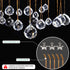 13pcs 2026 (20mm/30mm/40mm) Clear Crystal Ball Hanging Ornaments for Window Chandelier Parts Hanging Prisms