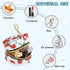 PYBUG Tomato Round Pacifier Storage Case, Polyester & TPU Lined with Hook Buckle, Pacifier Container Box for Baby