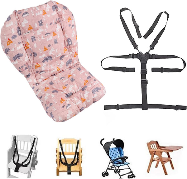 High Chair Pad, High Chair Cushion, seat Cushion, Breathable Pad, with Baby