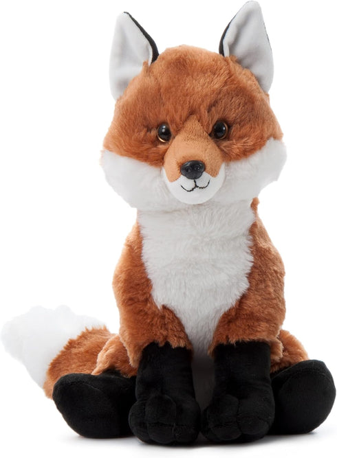 The Petting Zoo Fox Stuffed Animal - Wild Onez Zoo Animals, 12 inches Fox Plush Toy, Gifts for Kids