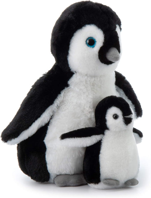 The Petting Zoo Softee Penguin Stuffed Animals, Mom and Baby, 12 inches, Gifts for Kids