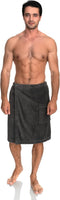 TowelSelections Mens Cotton Shower Wrap Adjustable Terry Velour Spa Bath Towel Wrap