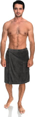 TowelSelections Mens Cotton Shower Wrap Adjustable Terry Velour Spa Bath Towel Wrap