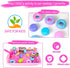 2.2lbs 3-8 Play Sand Kit for Girls, Ice Cream Sensory Bin Sandbox, Creative Bake Shop with Magic Sand, Ice Cream & Cake