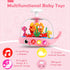 DUPHLAGT 6-12 9-12-18 1 2 3 Baby Girl Toys Months - Press & Spin Aquarium Light Up Musical Toy for Infant Toy Months