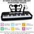 Love&Mini Piano Toy for Kids - 37 Keys Kids Piano Keyboard with Stool and Microphone, Black
