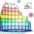 Everplay 66 pc Magnetic Tiles with Multicolored Car Set, Building Blocks Toys, STEM Educational Learning Magnet Toy for