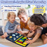 (Blue/P8) Qizfun Toddler Busy Board Montessori Toys Sensory Busy Book, Educational Learning Travel Toy for Airplane