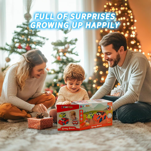 2 3 4 5 6 AEROQUEST Remote Control Car for Toddlers for Boys Light-Up Educational Fun Toy Cars for Interactive Durable