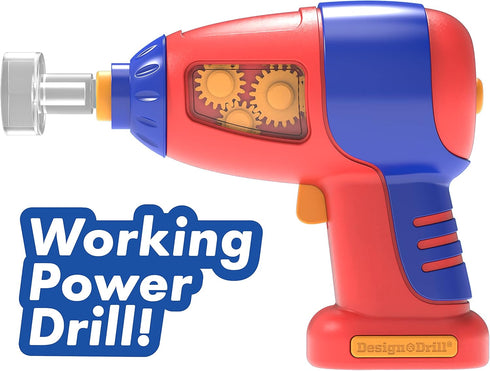 Set 3+ Educational Insights Design & Drill Patterns & Shapes - Creative Construction Toys, Kids Tool with Real Electric