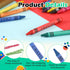 Trandraft 10 Packs 8 Packs Crayons Bulk Christmas Color Crayon Individual Mini Wrapped Wax for Birthday Party Supplies