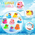 Honoson 24 Summer Summer (8 Pcs Beach Rubber Duckies Bulk Mini Rubber Duck Bath Toys Float Bathtub Ducky Cute Squeaky