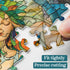 Stained Glass Mother Earth Puzzles for Adults 1000 Pieces, Nature Plant Jigsaw Puzzles, Hard Mother Love Decor