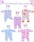 17-22 Inch 5 Sets BABESIDE Reborn Baby Doll Clothes for Dolls, Baby Doll Clothes Outfits Accessories - Romper Suit