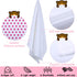 Boao 2 Pcs Fuzzy White Blank Baby Receiving Blanket, Soft Warm Infant Newborn Blanket for Crib Stroller, 30 x 40 Inch