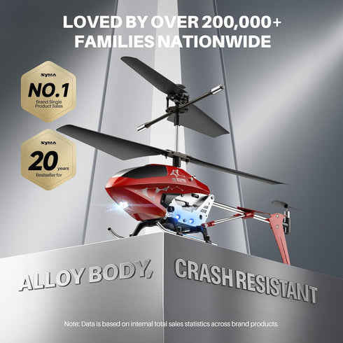S107H-E 8-12 2 SYMA RC Helicopter for Kids and Beginners, Remote Control Helicopter with Altitude Hold, Speed Modes