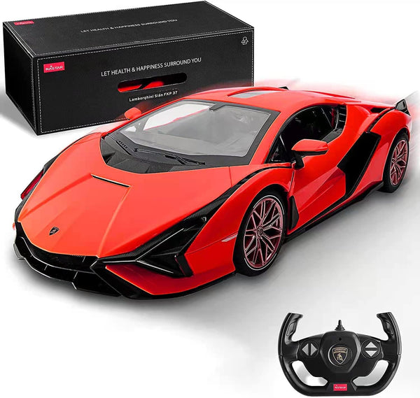 RASTAR RC Car 1/14 Scale 2.4Ghz Lamborghini Sian FKP 37, Radio Remote Control Toy Car Model Vehicle (Red)