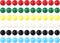Game Replacement Marbles, 60pcs 9/16 in Solid Color Game Balls for Chinese Checkers and Marble Games