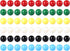 Game Replacement Marbles, 60pcs 9/16 in Solid Color Game Balls for Chinese Checkers and Marble Games