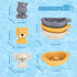 3 3 2-4 Bath Pool Toys for Toddler, Stacking Toy with Boat Sensory Finger Puppets, Toddler Toys Gifts for Year Old Boy