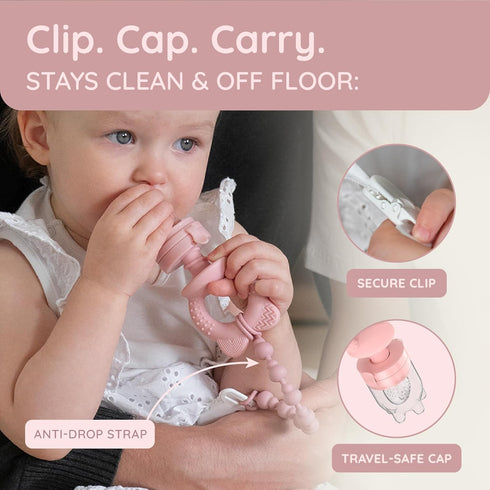 MAMAMEEPA Set 612 Baby Fruit Feeder & Popsicle Molds Baby Food Feeder Nibbler, Breastmilk Popsicle Molds, Grip Handle